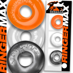 Oxballs Lot de 3 Cockrings Ringer Max 20 mm Hazard